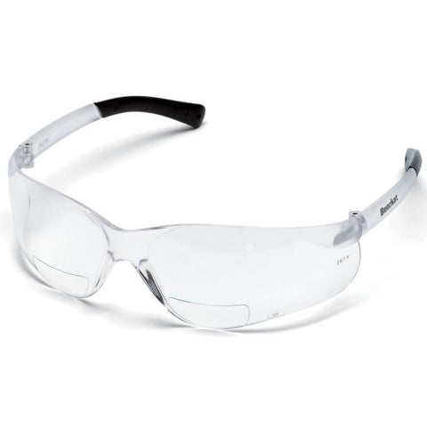 Magnified 1.0 Safety Glasses - Klondike, Black Frame, Clear Lens