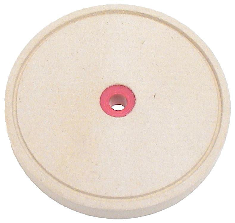 FootPro 6" Grooved Felt Wheel w/universal Bushing