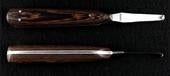 Ringel Double Edge Abscess Knife - RH Wood Handle