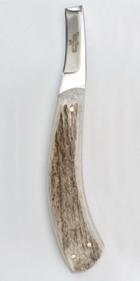 Ringel Straight Blade Knife - Elk Horn Handle RH