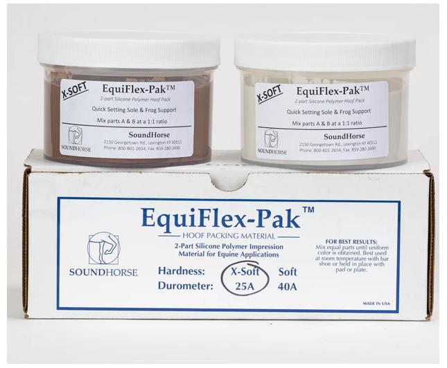 Equi Flex-Pak X-tra Soft Tan/White Hoof Packing