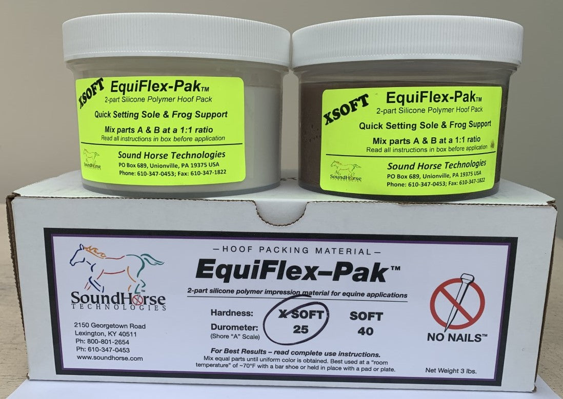 Equi Flex-Pak X-tra Soft Tan/White Hoof Packing