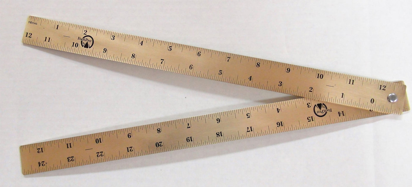 Peri Folding Ruler FPD Brass Folding Ruler – Empire Farrier Supply
